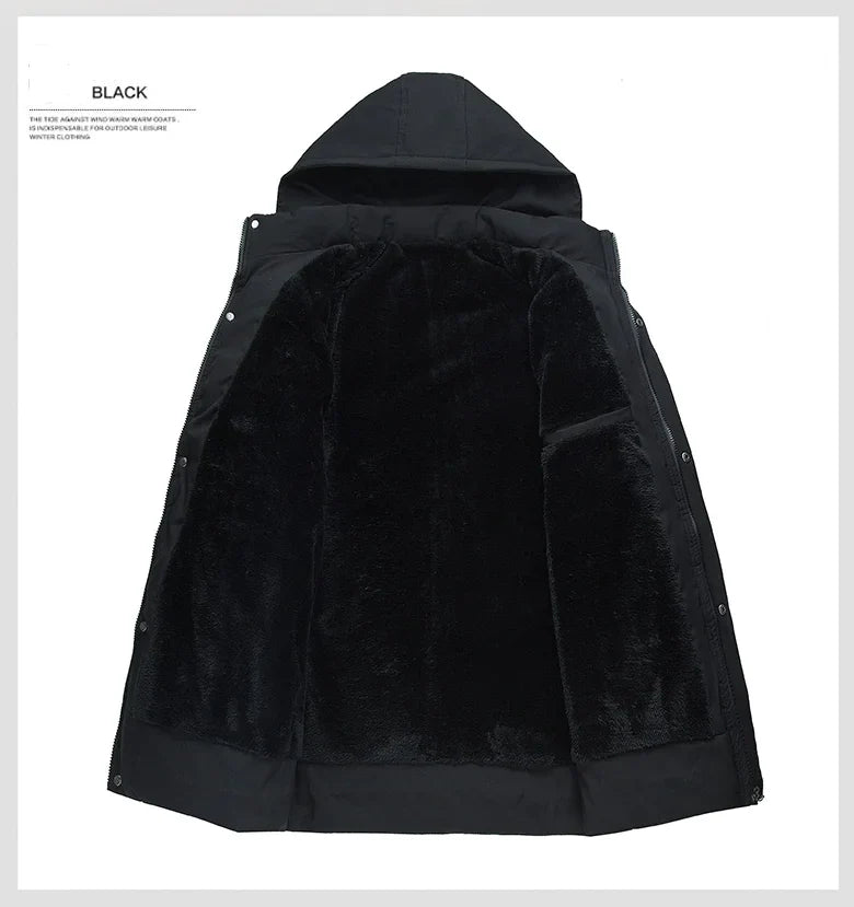 Hooded Jacket, Thick Cotton Coat, Down Jacket