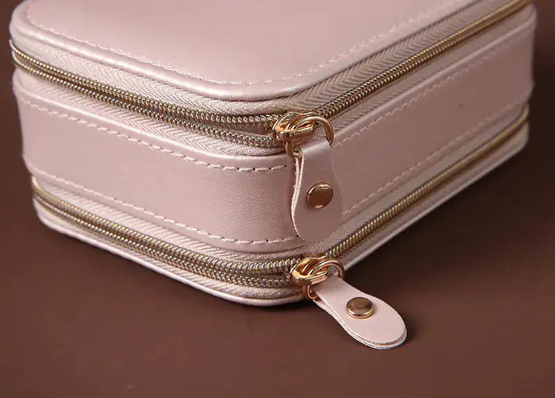 Portable Travel Jewelry Box for Earrings and Necklaces