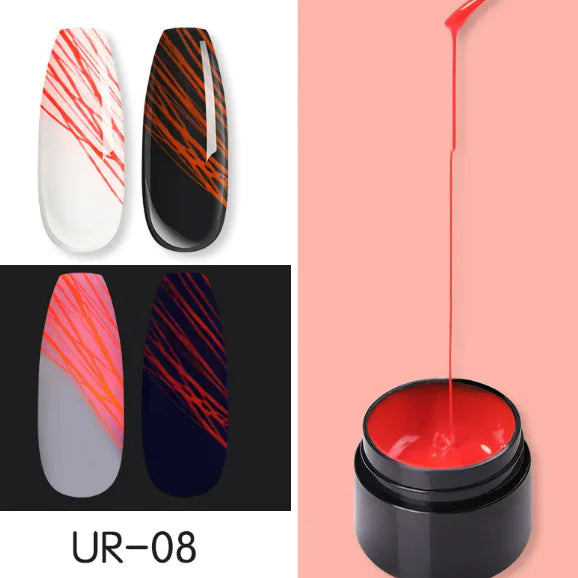 Luminous Nail Art Spider Nail Gel UV Nail Polish Pi-Mart