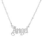 Gold Stainless Steel "Angel" and "Princess" Necklaces