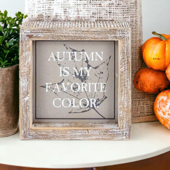 Reversible Double-Sided Fall And Halloween Sign, Autumn Color / Creep It Real BandsCo Straps
