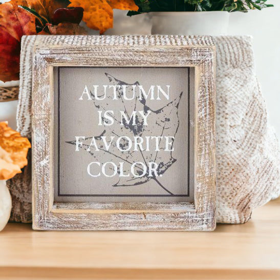 Reversible Double-Sided Fall And Halloween Sign, Autumn Color / Creep It Real BandsCo Straps