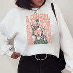 A Cowgirl Stand Up For What's Right Even If She Stands Alone Tee Peachy Sunday