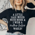 A Little Sage Mixed With Hood Tee Peachy Sunday