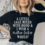A Little Sage Mixed With Hood Tee Peachy Sunday