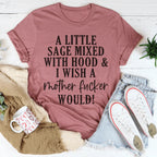 A Little Sage Mixed With Hood Tee Peachy Sunday