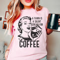 A Yawn Is A Silent Scream For Coffee Tee Peachy Sunday
