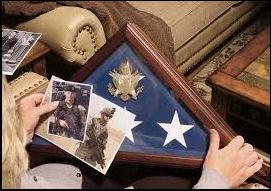 American Burial Flag Box, Large Coffin USA Flag Display Case. The Military Gift Store