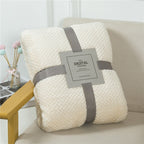 Fluffy Plaid Winter Bed Blankets by Pi Mart