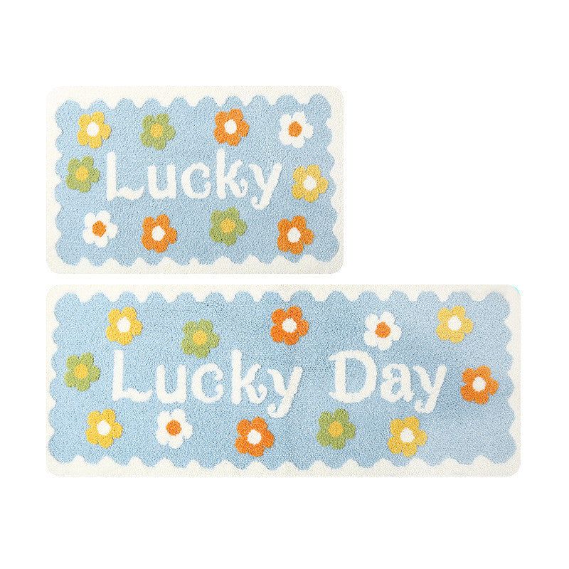 Daisy Bathroom Toilet Absorbent Non-slip Floor Mat Pi-Mart