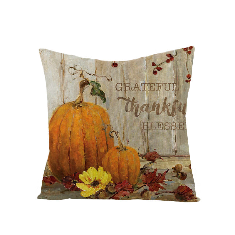Linen Cushion  Office Sofa Cushion Cover Pi-Mart