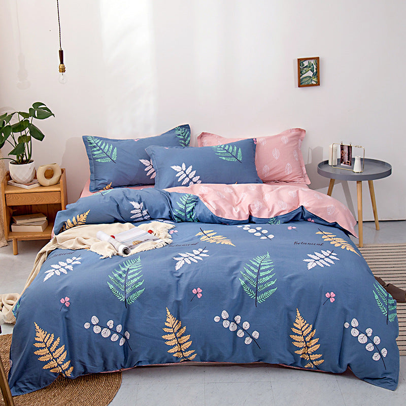 Twill Cotton Four-piece Set Seasons Quilt Cover Pi-Mart