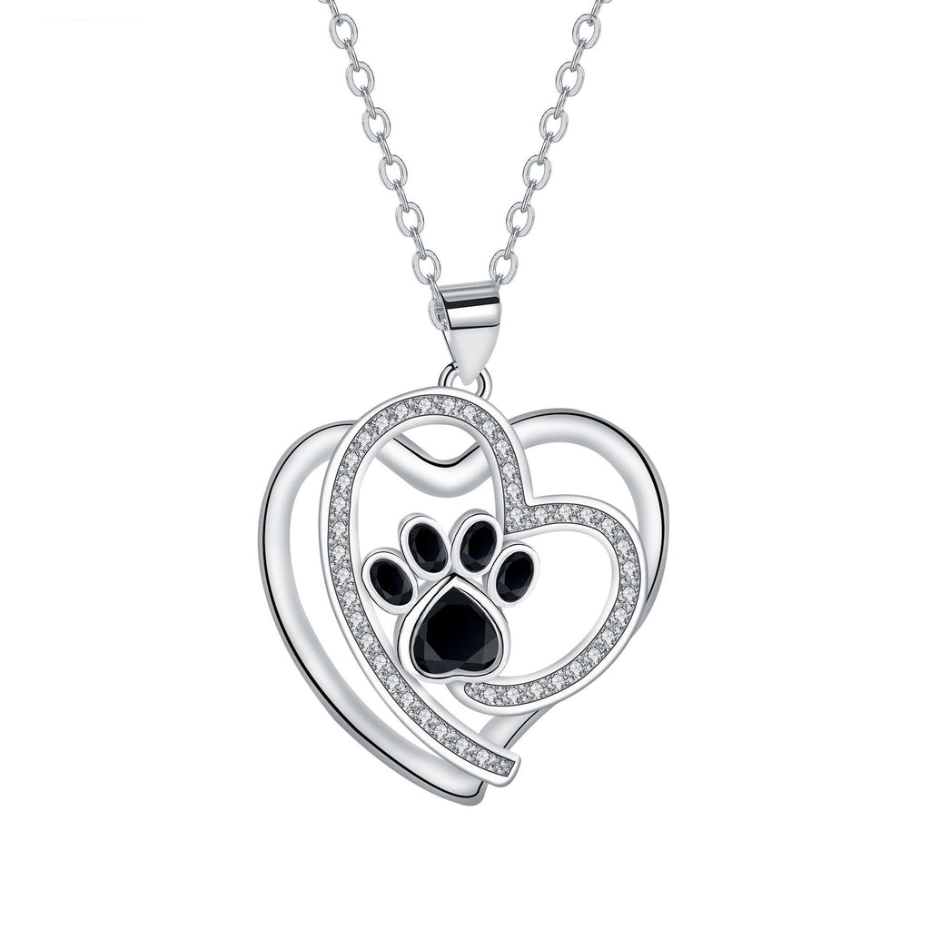 Cute Pet Footprints Necklace Clavicle Chain Personality Pi-Mart