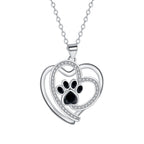 Cute Pet Footprints Necklace Clavicle Chain Personality Pi-Mart