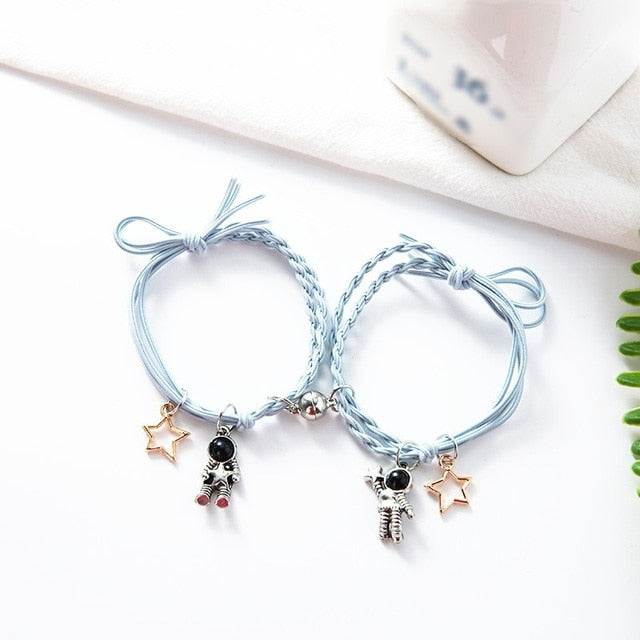 Natural Stone Beads Couple Magnetic Bracelets Pi-Mart