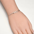 CZ Stone Infinity Bracelet Pi-Mart