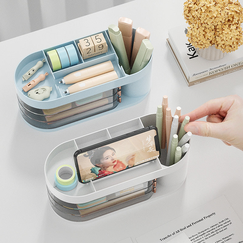 Multifunctional Rotating Desktop Storage Box Pi-Mart