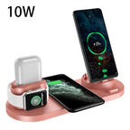 Wireless Charger For IPhone Fast Charger For Phone Fast Charging Pad For Phone Watch 6 In 1 Charging Dock Station Pi-Mart