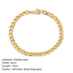 Curb Chain Stainless Steel Bracelet Pi-Mart