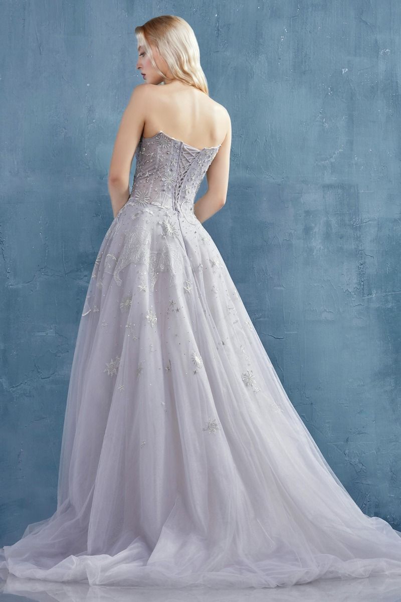 Constellation Selene Tulle Ball Gown Purplish Diva