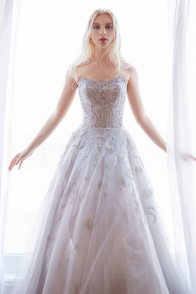 Constellation Selene Tulle Ball Gown Purplish Diva