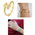 Goth Hand Hug Bracelet For Women Men Cuff Bangle Adjustable Lover Couple Bracelets Pi-Mart