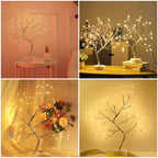 Copper Wire Christmas Tree LED Lamp Pi-Mart