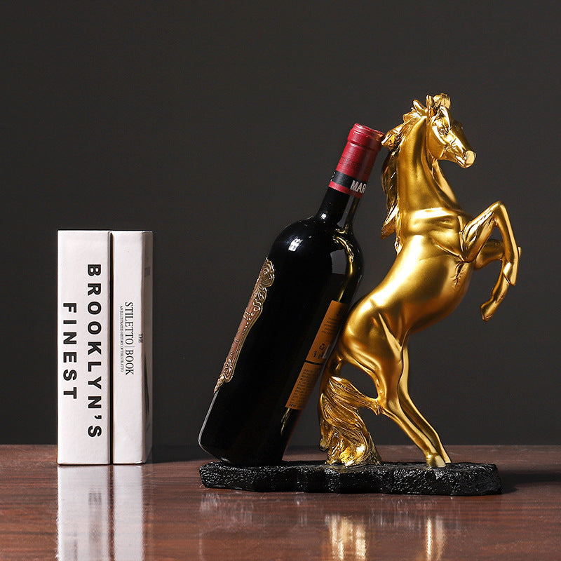 Golden Horse Wine Rack Fashion Pi-Mart