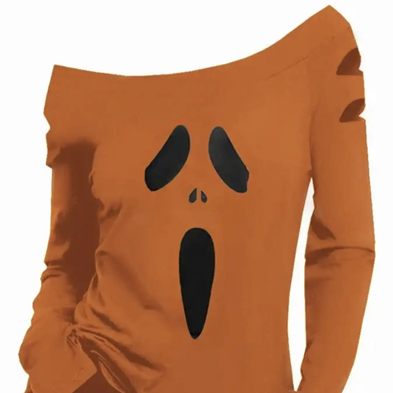 Ladies' Halloween Pumpkin Shirt - SJB-DIAMOND ELITES