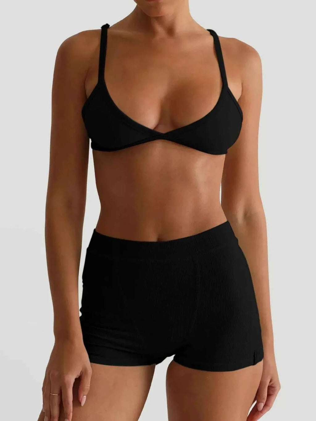 Seamless Bra and High Waist Shorts Active Set THRIXINE