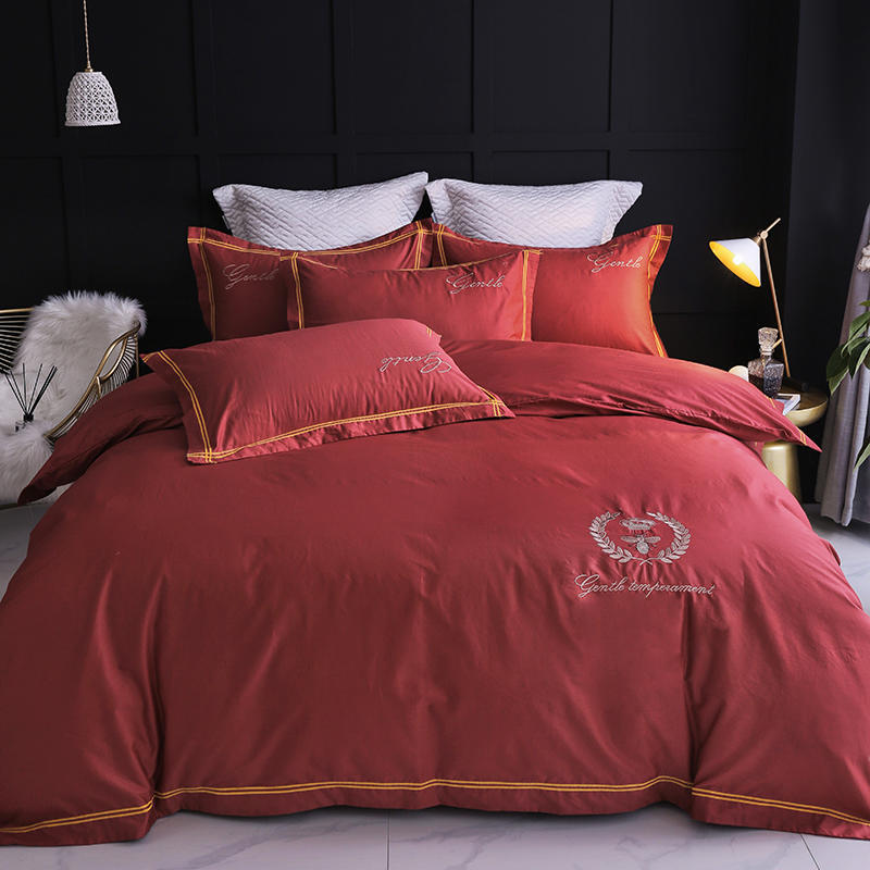 Four-piece Household Simple Cotton Bed Duvet Cover Pi-Mart