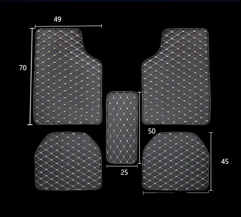 Universal Right Rudder Foot Pad Leather Quilted Embroidered Full Surround Pi-Mart