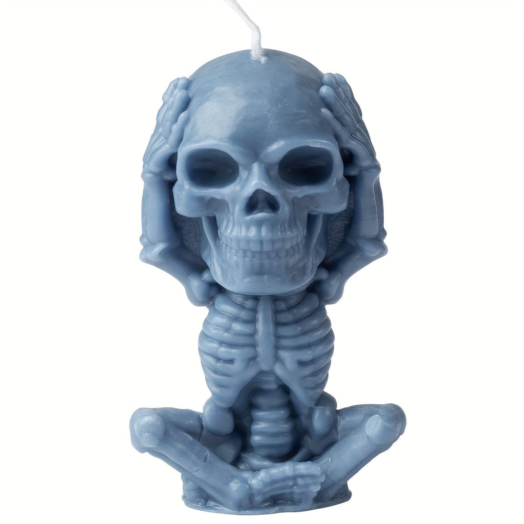 4 PCS Skull Creative Candles, Halloween Skull Scented Candle, Handcrafted DIY Aromatherapy Candle For Spooky Home Decoration, Halloween Gift Set Lootquake LLC
