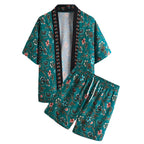 Men's Beach Style Casual Short Sleeve Shirt Pants Set Lootquake LLC