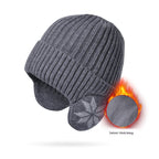 Thermal Knitting Woolen Cap Men's Fleece-lined Thickened Winter Trending Products Pi-Mart