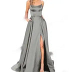 Solid Color Long Slimming And Shoulder Hollow Girlfriends Fashion Bridesmaid Party Dress - SJB-DIAMOND ELITES