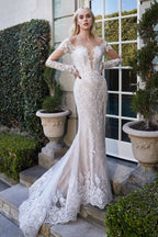 Bohemian Lace Mermaid Gown Purplish Diva