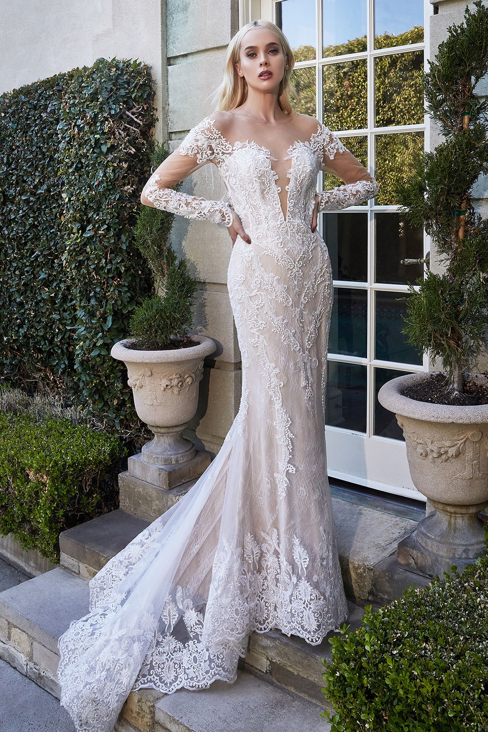 Bohemian Lace Mermaid Gown Purplish Diva