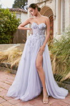Felicity Lace Sweetheart Tulle Gown Purplish Diva
