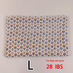 All-Season Dirt-Resistant Rectangular Pet Blanket - Comfortable Dog Paw Heart Print Pet Bed, 1pc Lootquake LLC