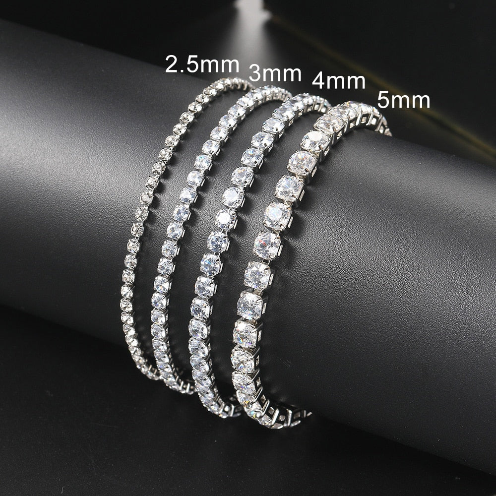 Iced Out Crystal Tennis Bracelet Pi-Mart