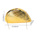 Gold Neocrylic Dinner Bag Shell Dinner Bag Crossbody Chain Shinny evening Clutch Purse Party, Prom Bag, Party Purse, Prom Bags Clutch, - SJB-DIAMOND ELITES