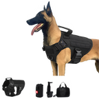 Tactical Military Vest Pet German Shepherd Golden Retriever Tactical  Training Dog Harness and Leash Set For All Breeds Dogs Pi-Mart
