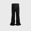 Men's Women's Coated Stretch Flared Jeans Lootquake LLC