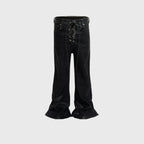 Men's Women's Coated Stretch Flared Jeans Lootquake LLC