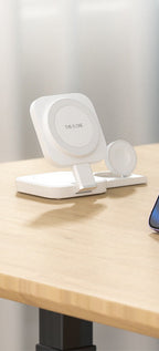 Desktop Three-in-one Wireless Charger Magnetic Suction Pi-Mart