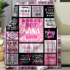 1PC Plush Flannel Blanket - Ultra Soft, Multi-Purpose, and Stylish for All Seasons - Perfect Gift for Nana, Family, and Friends, Machine Washable, Digital Printed Flowers Pattern, Contemporary Style