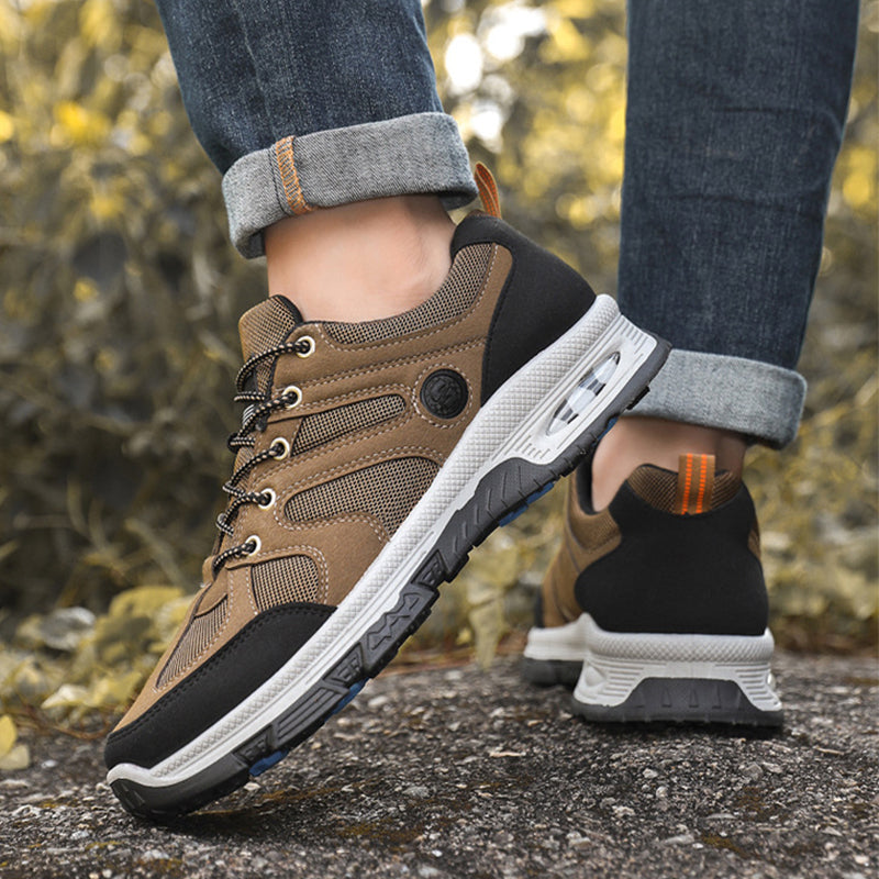 Casual Air Cushion Mesh Shoes Men Outdoor Breathable  Lace-up Sneakers Running Sports Shoes Pi-Mart