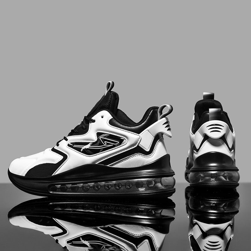 Color-matching Lace-up Air Cushion Sneakers Men's Lightweight Thick-soled Daddy Shoes Fashion Casual Running Sports Casual Shoes Pi-Mart