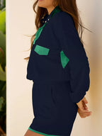 PatchPop Duo: Chic Color Block 2-Piece Set